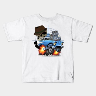 1957 Chevy Nomad Hot Rod Gangster Car Kids T-Shirt